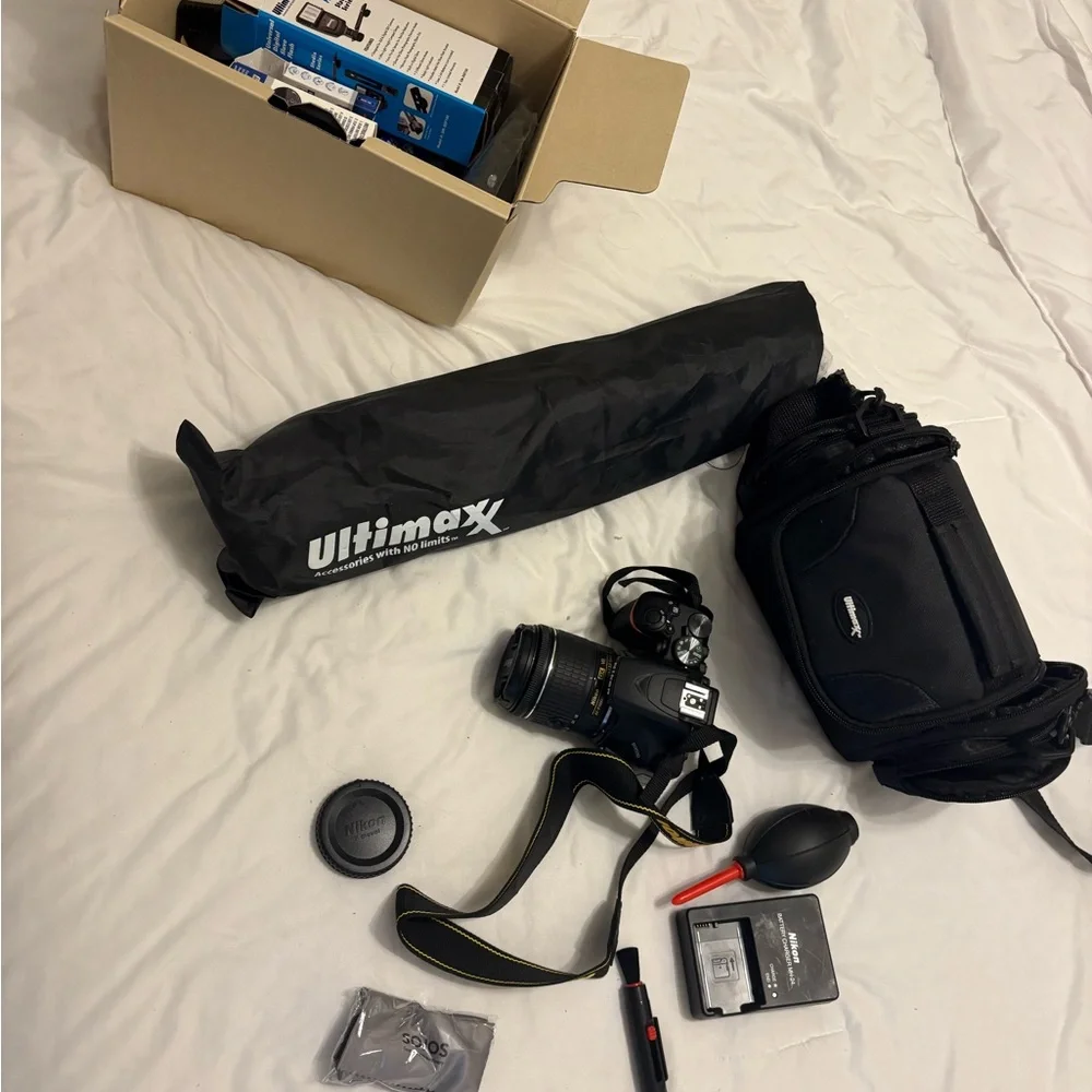 Nikon D3500 with accessories